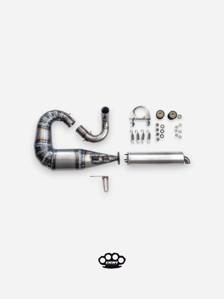 Fotografia still life di scarichi racing per DBR Factory