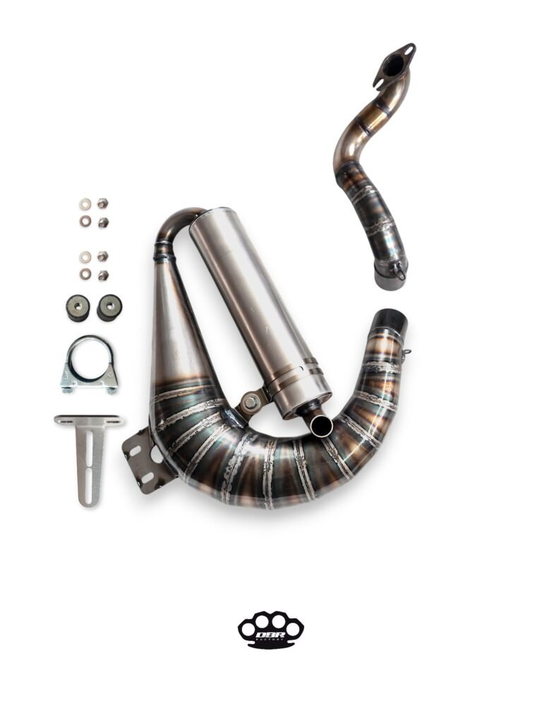 Fotografia still life di scarichi racing per DBR Factory