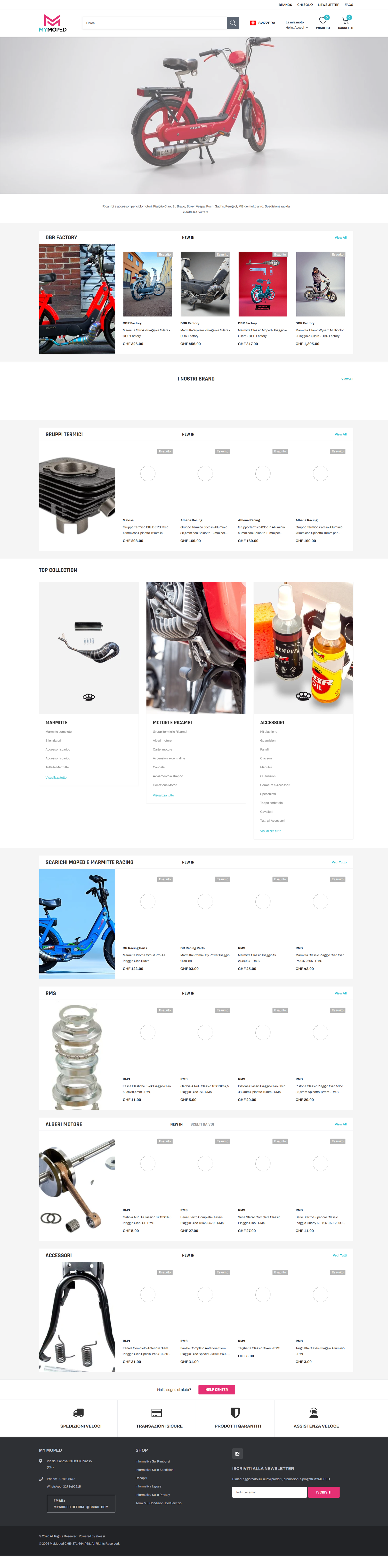 Homepage mymoped.ch