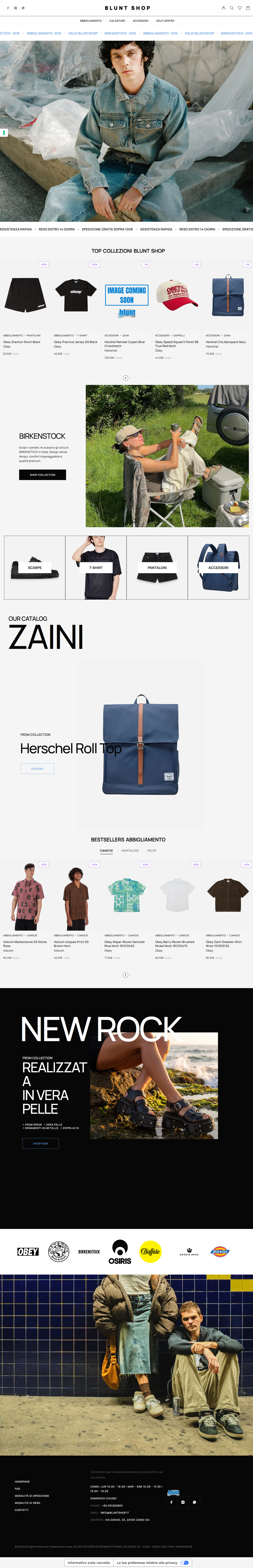 Homepage bluntshop.it
