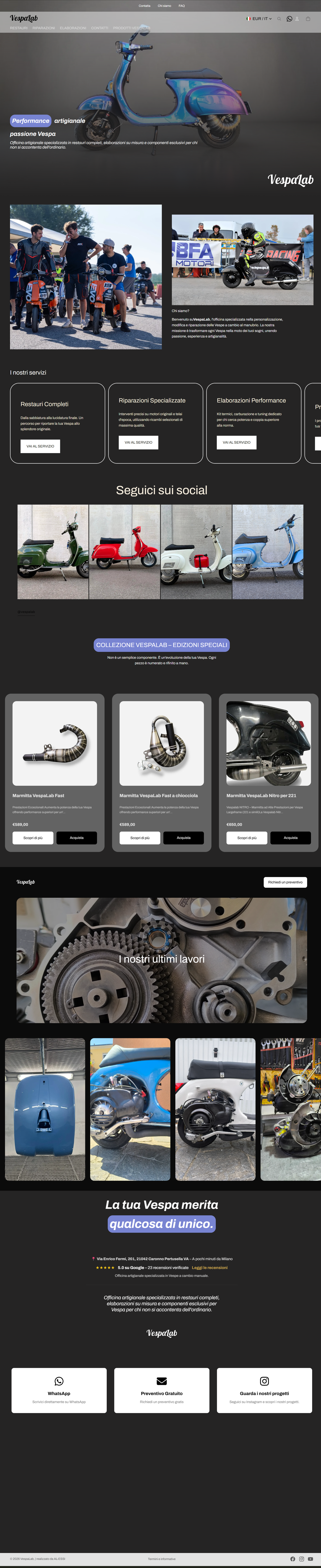 Homepage vespalab.shop